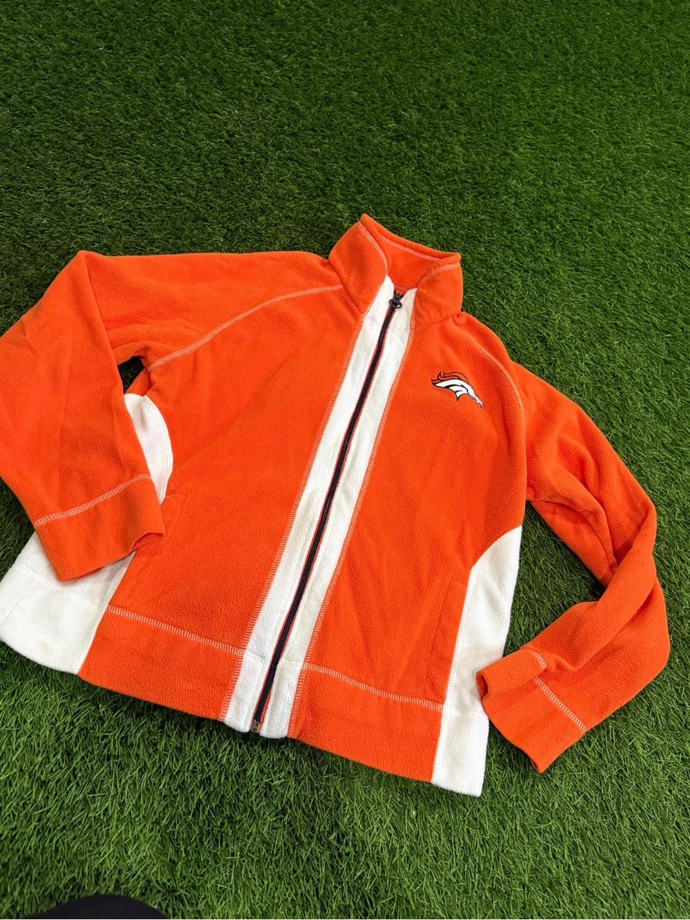 Reebok Vintage Denver Broncos NFL Football Fleece Zip Up